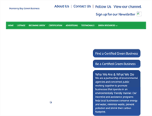 Tablet Screenshot of montereybaygreenbusiness.org